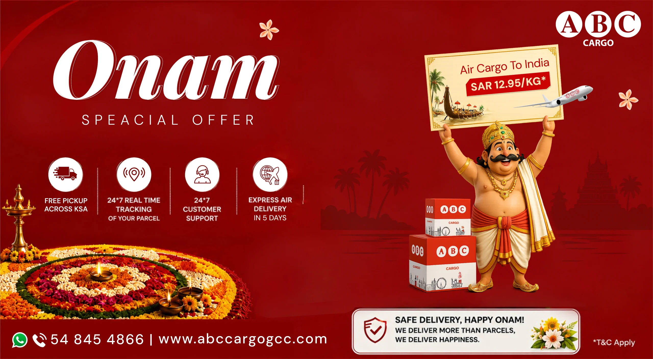 abc cargo onam offer 2026 saudi to kerala
